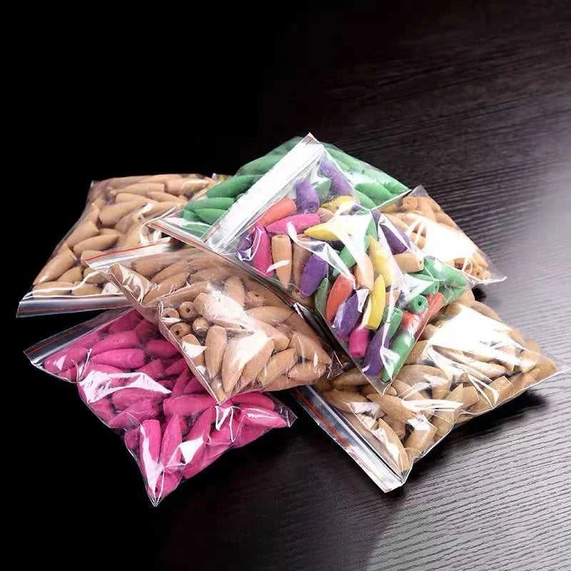  30pcs Mixed Large Natural Incense Banksia Rose Jasmine Lavender Smoke Cone Reflux Tower Incense Backflow Incense Bullet 12000045888584800 7 $ Bohemia Lifestyle Store Stew's Incense