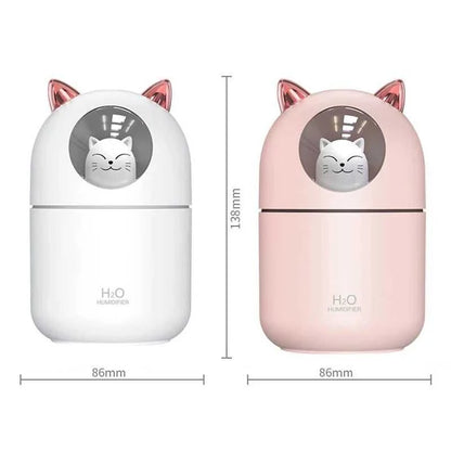  Mini 300ML USB Cat Humidifier Aroma Oil Diffuser Ultra Silent Household Bedroom Car Air Purifier with Cool Mist Light 12000050396194412 14 $ Home Gadgets Store Store Stew's Incense