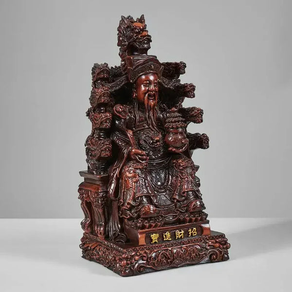 God of Fortune Ornaments Home Living Room Buddha Statue ,Inviting Wealth Into The Treasure Opening Sculptures