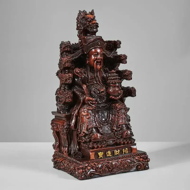 God of Fortune Ornaments Home Living Room Buddha Statue ,Inviting Wealth Into The Treasure Opening Sculptures