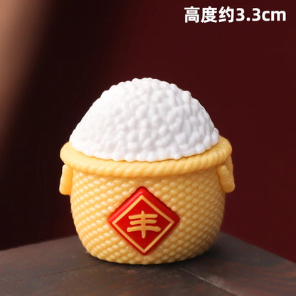 Chinese Deity Figurines Desk Organizer Creative Car Interior Zen Decor Office Stress Relief Ornament Car/Buddha Shrine Decor