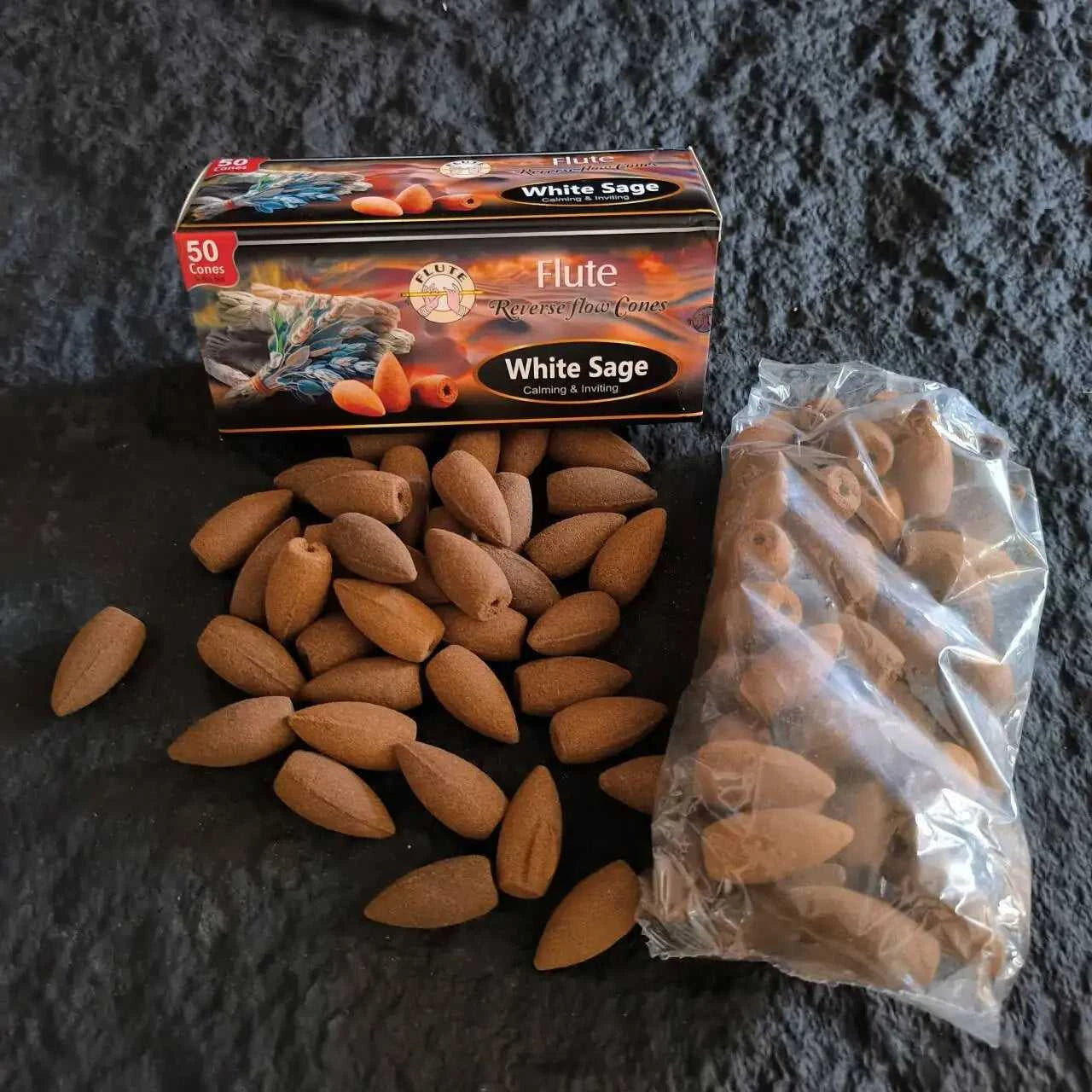  50pcs/bag Natural White Sage Indian Backflow Incense Cones 20 Minutes Sandalwood Cone Incense Lavender Jasmine Scents for Home 12000041448090542 24 $ Shop All Yue Xiang Yi Store Stew's Incense