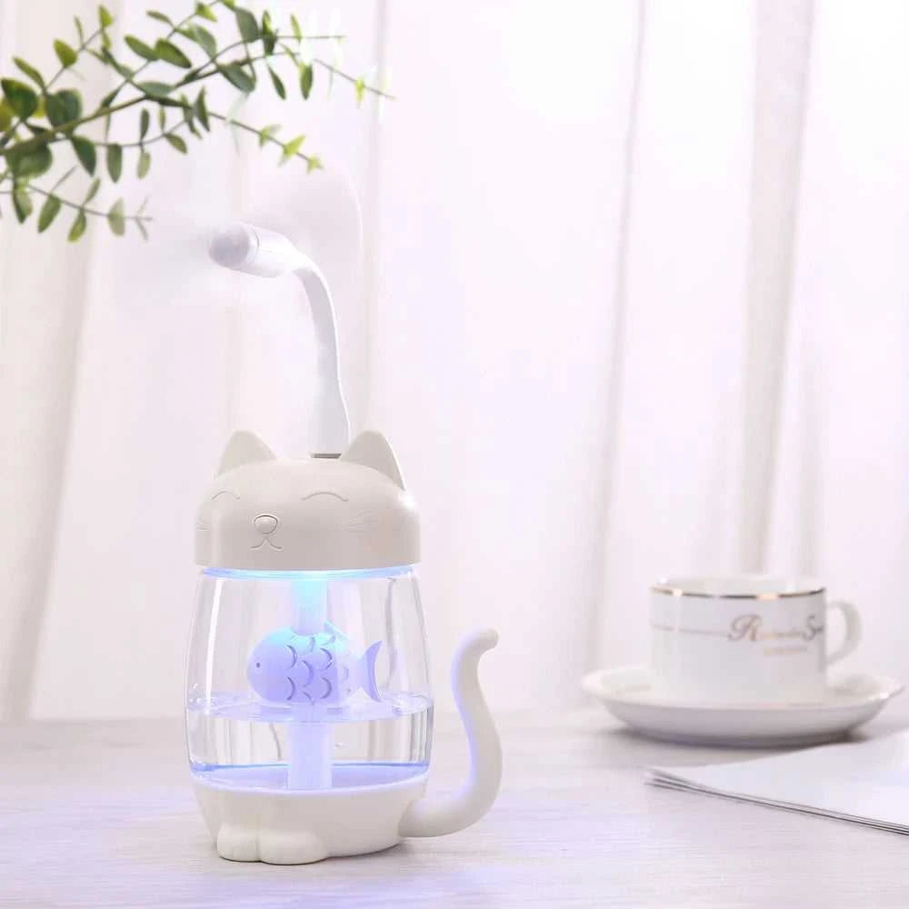 Humidifier Kitty Toolikee 350ml 3in1 USB Himidifier Cat Mini Portable Ultrasonic Lovely ...