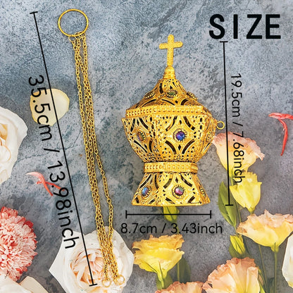 Luxurious suspended aromatherapy burner, meditation burner, suitable for aromatherapy, yoga, spa, home decoration
