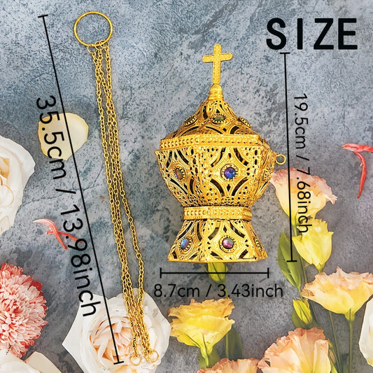 Luxurious suspended aromatherapy burner, meditation burner, suitable for aromatherapy, yoga, spa, home decoration