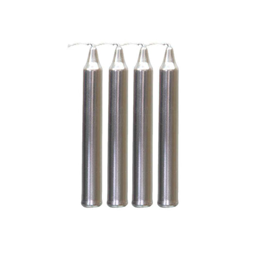Candle Mini Ritual Candle - Silver (Set of 4) 81544 5 $ The Witches Sage LLC Stew's Incense