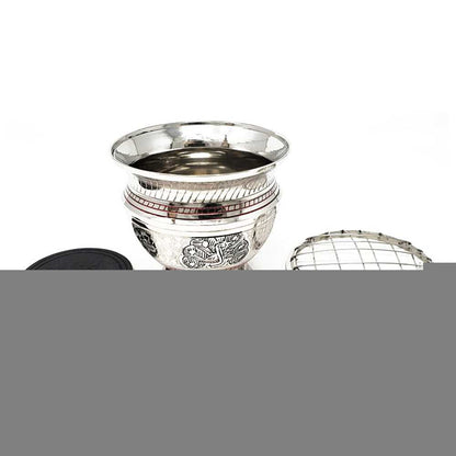 Incense Burner Silver Peacock Carved Brass Screen Charcoal Burner 136-710 21 $ Shop All The Witches Sage LLC Stew's Incense