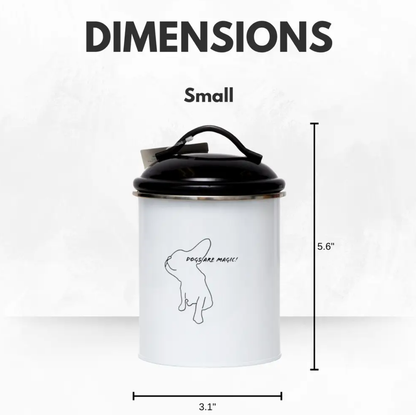 Containers Country Living Set of 3 Pet Treat Storage Canisters – Black & White PL3400S 36 $ Pet Lovers Store American Pet Supplies Stew's Incense
