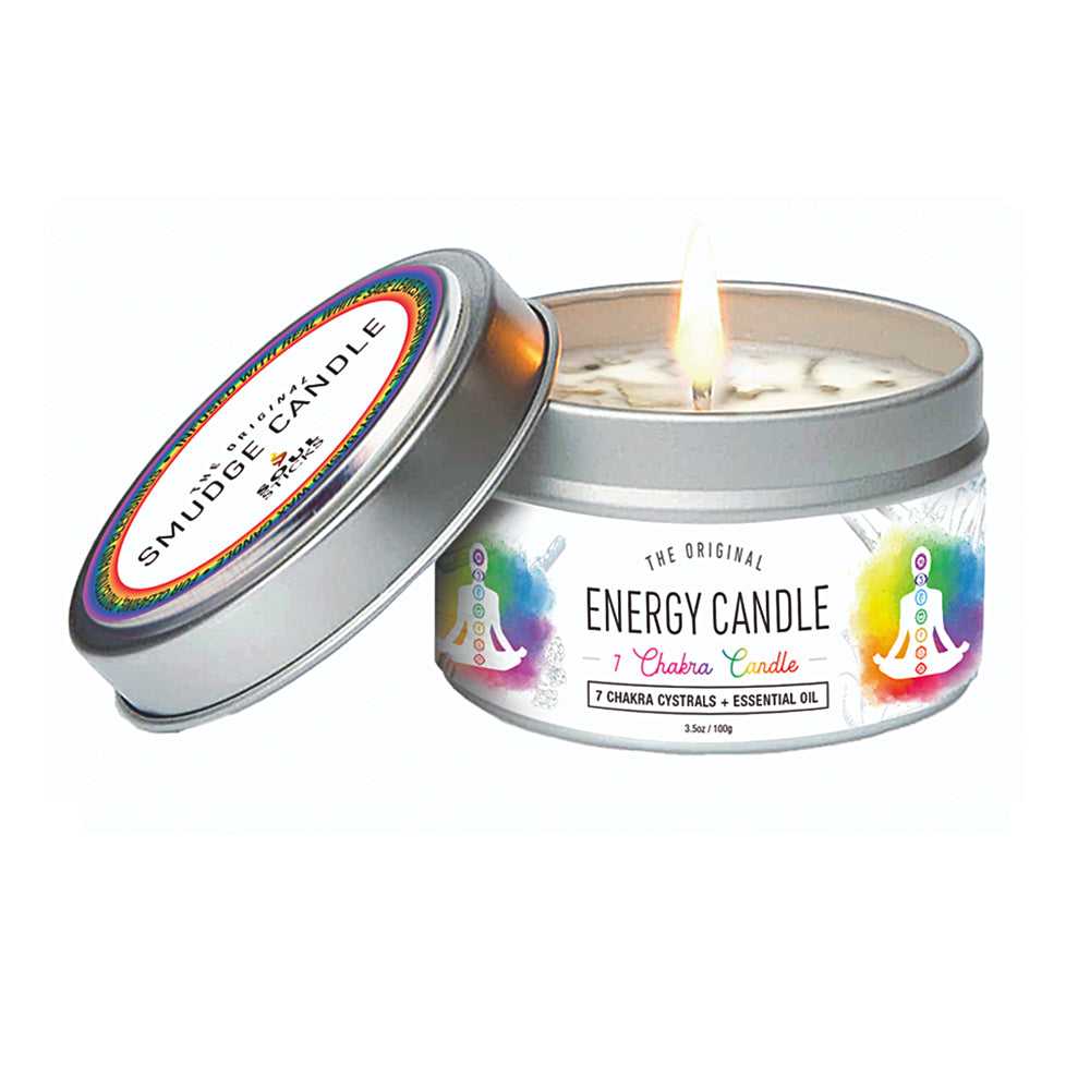 Candle 7 Chakra Smudge Candle 91705 7 $ Shop All The Witches Sage LLC Stew's Incense