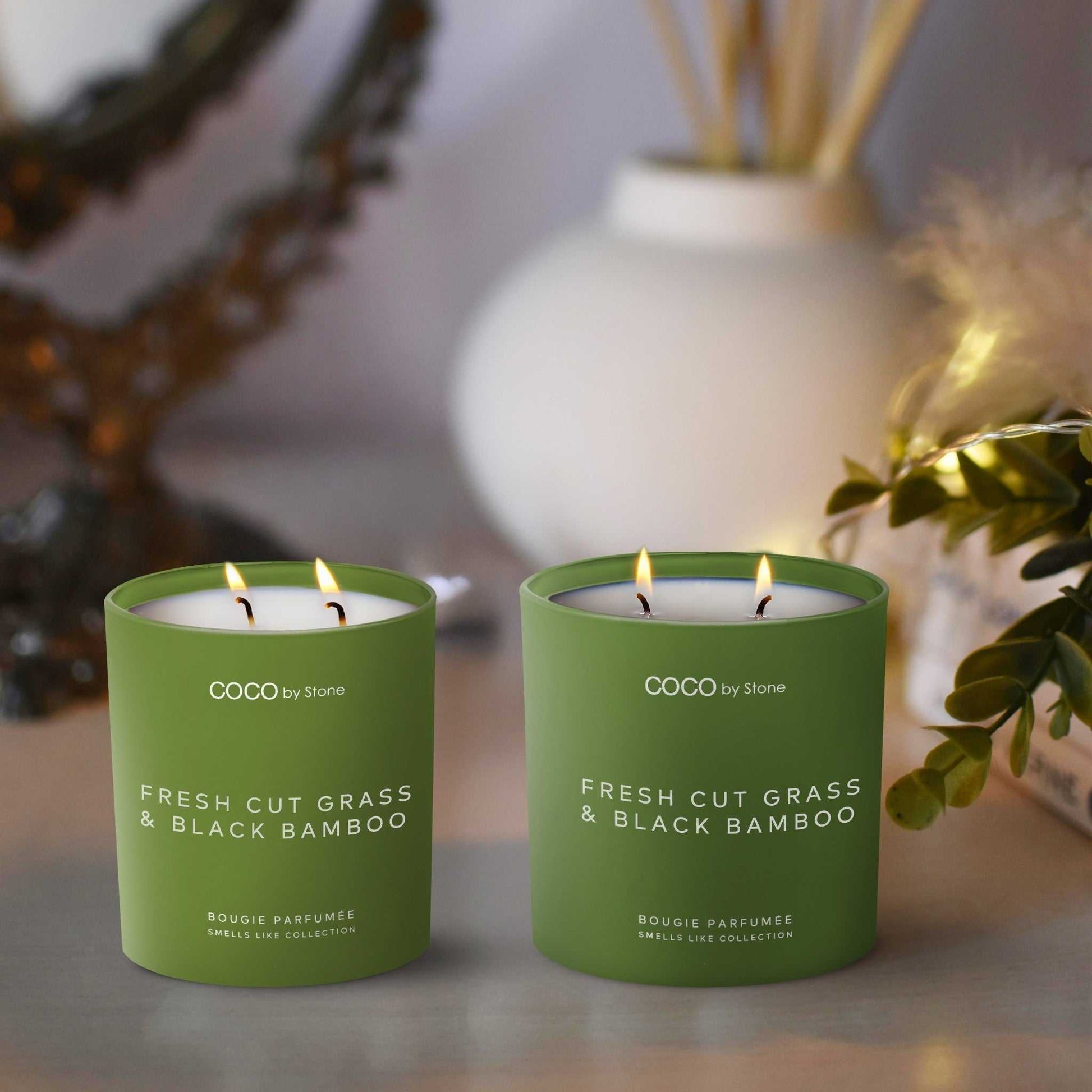 Smells Like Candle 15oz Smells Like Fresh Cut Grass & Black Bamboo Candle GLM15-2-2023 38 $ Candles Stone Candles Stew's Incense