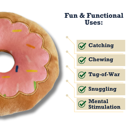 Unique Plush Donut Plush Dog Toy – Soft, Chewy and Cuddly, Safe & Non-Toxic, Ideal for Fetching, Tug-of-War, Gentle Chewing – Strawberry PLU301 12 $ Pet Lovers Store American Pet Supplies Stew's Incense