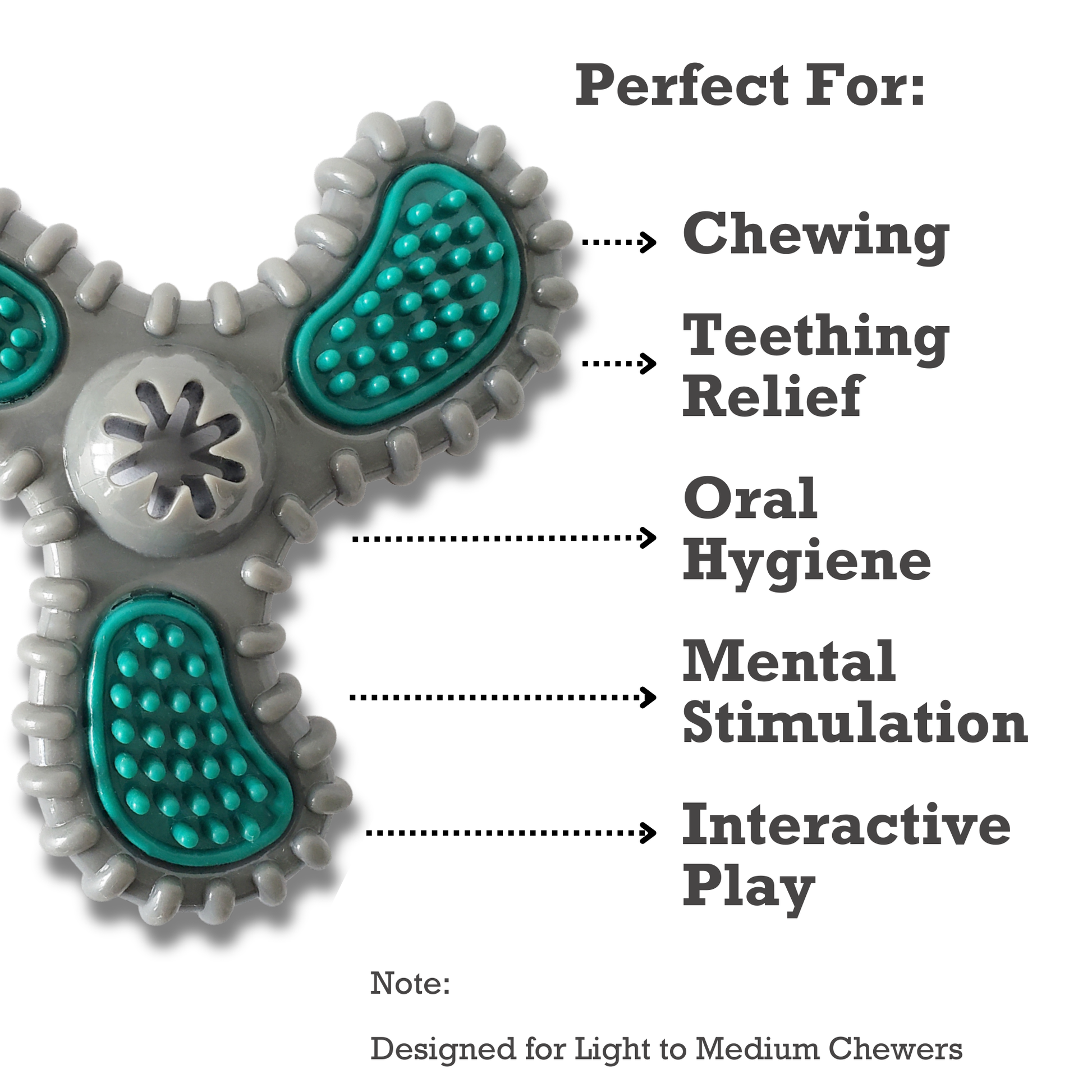 Dental Toys TPR Dental Spinner Dog Chew Toy – Durable Dental Care Fun for Light to Medium Chewers TPR330 14 $ Pet Lovers Store American Pet Supplies Stew's Incense