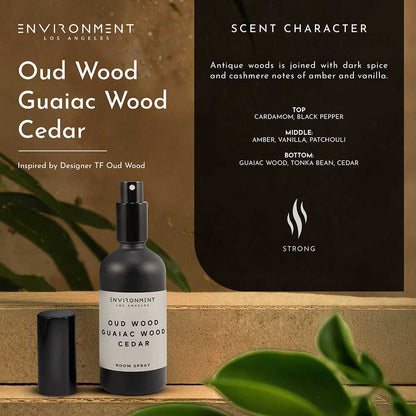 Environment - Room Spray Oud Wood | Guaiac Wood | Cedar Room Spray (Inspired by Tom Ford Oud Wood®) EN-RS-TOMFO 38 $ Lava Rock Diffusers Stone Candles Stew's Incense