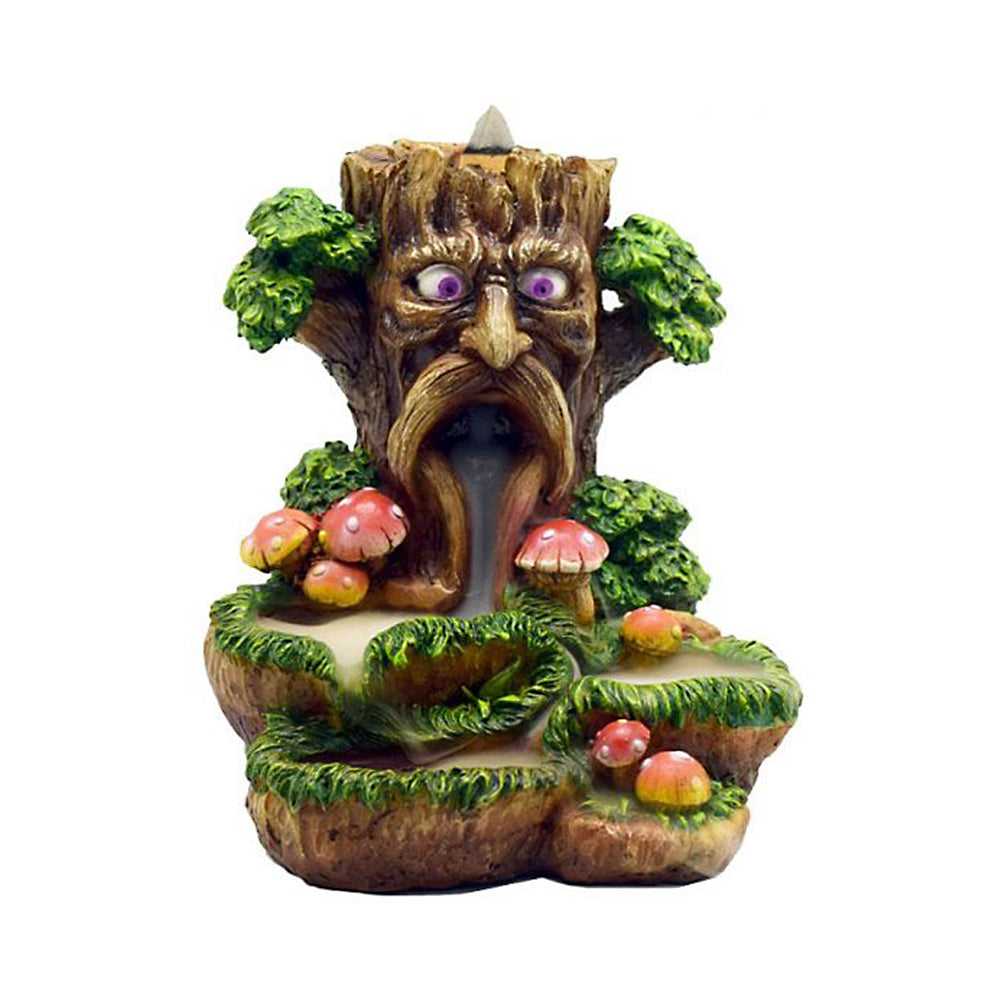 Incense Burner Tree Man and Mushrooms Backflow Cone Burner BF2847 25 $ Shop All The Witches Sage LLC Stew's Incense
