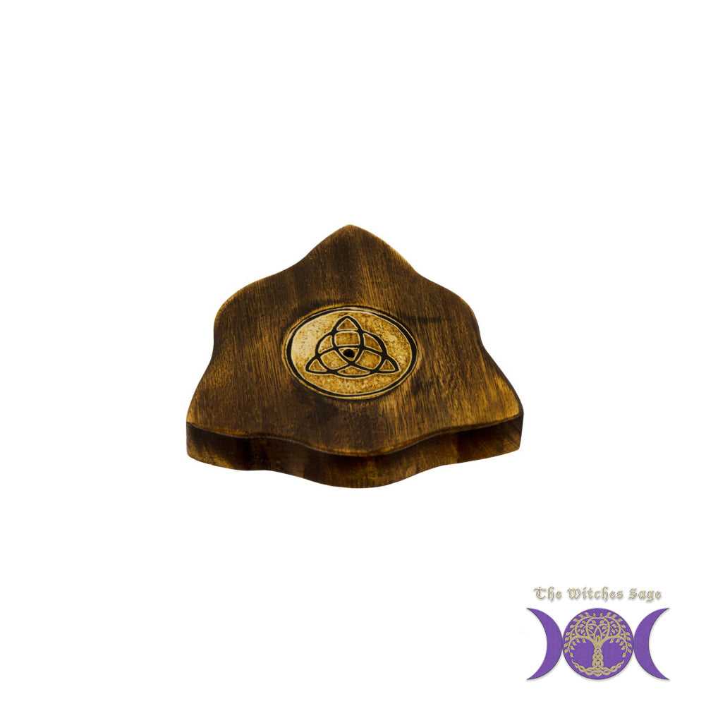 Incense Burner Trinity Wooden Incense Burner 89194-C 2 $ The Witches Sage LLC Stew's Incense