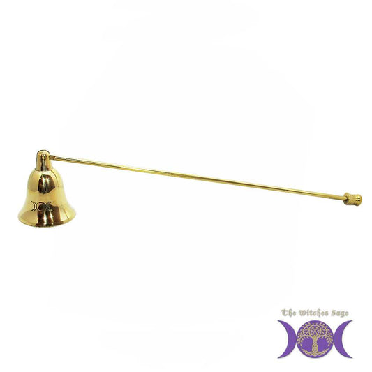 Candle Snuffer Triple Moon Brass Candle Snuffer 11" CSF04 7 $ Shop All The Witches Sage LLC Stew's Incense