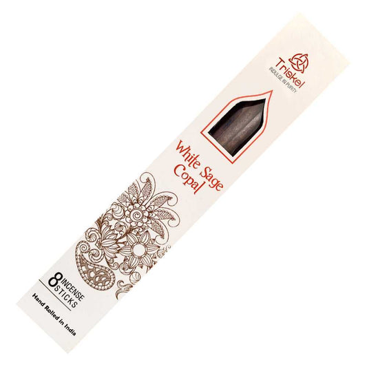 Incense Triskel Resin Incense Sticks - White Sage Copal 69336 1 $ Shop All The Witches Sage LLC Stew's Incense