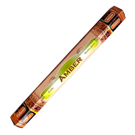 Incense Tulasi Amber Incense Sticks 2604 1 $ Shop All The Witches Sage LLC Stew's Incense