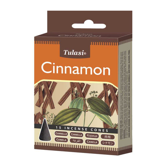 Incense Tulasi Cinnamon Incense Cones 3202 1 $ Shop All The Witches Sage LLC Stew's Incense