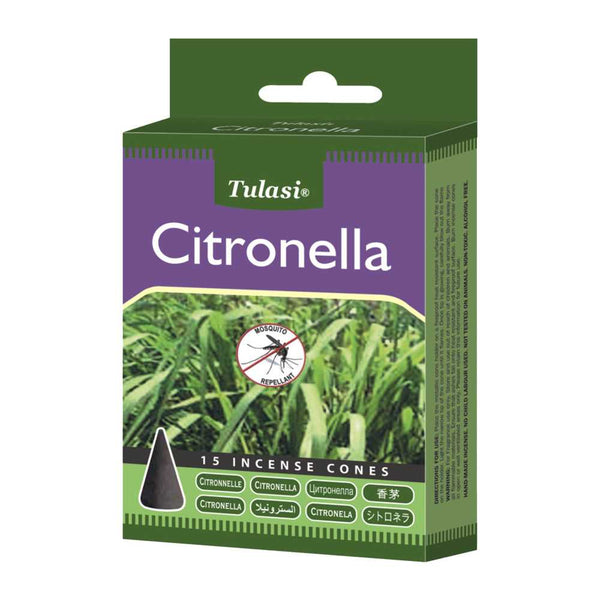 Incense Tulasi Citronella Incense Cones 3222 1 $ Shop All The Witches Sage LLC Stew's Incense
