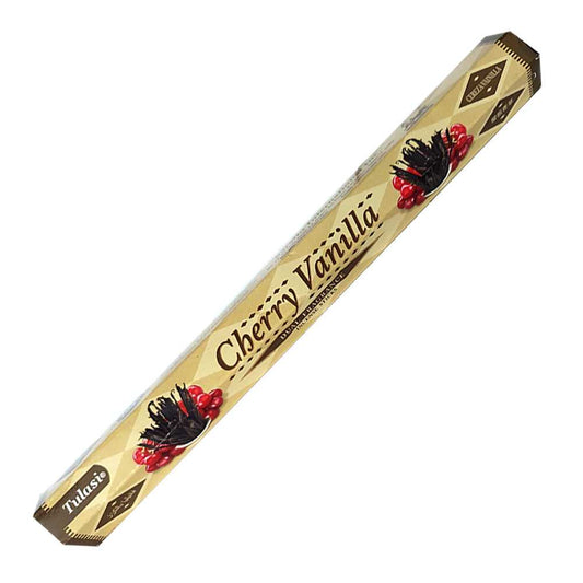 Incense Tulasi Cherry Vanilla Dual Fragrance Incense Sticks 2762 1 $ Shop All The Witches Sage LLC Stew's Incense