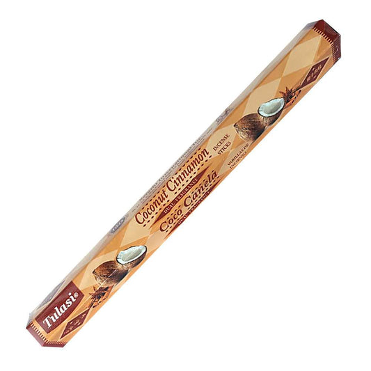 Incense Tulasi Coconut Cinnamon Dual Fragrance Incense Sticks 2765 1 $ Shop All The Witches Sage LLC Stew's Incense