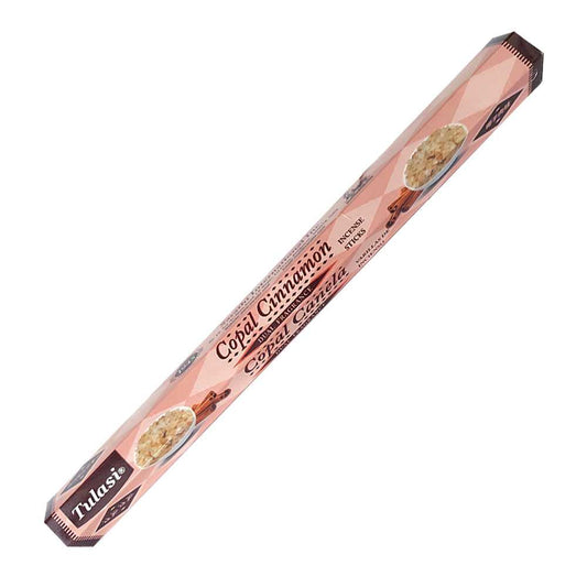 Incense Tulasi Copal Cinnamon Dual Fragrance Incense Sticks 2766 1 $ Shop All The Witches Sage LLC Stew's Incense