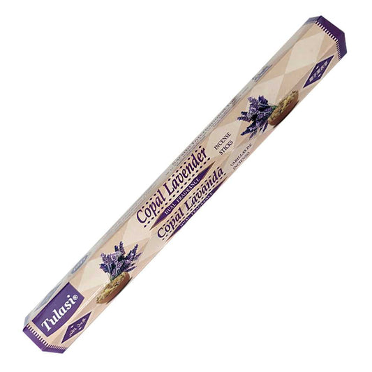 Incense Tulasi Copal Lavender Dual Fragrance Incense Sticks 2767 1 $ Shop All The Witches Sage LLC Stew's Incense