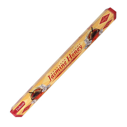 Incense Tulasi Jasmine Honey Dual Fragrance Incense Sticks 2774 1 $ Shop All The Witches Sage LLC Stew's Incense