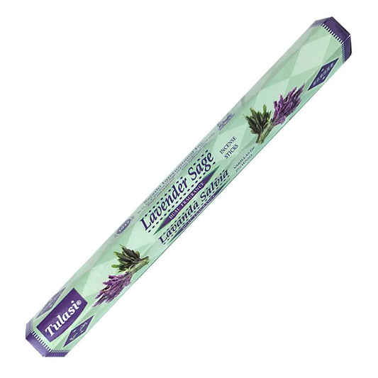 Incense Tulasi Lavender Sage Dual Fragrance Incense Sticks 2776 1 $ Shop All The Witches Sage LLC Stew's Incense