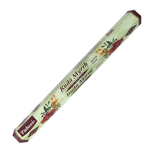Incense Tulasi Ruda Myrrh Dual Fragrance Incense Sticks 2786 1 $ Shop All The Witches Sage LLC Stew's Incense