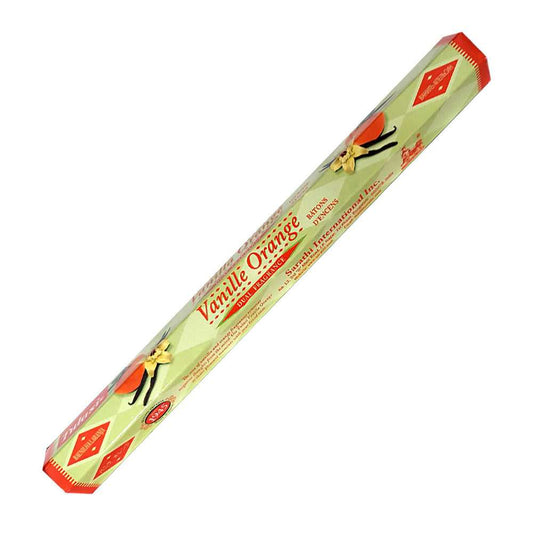 Incense Tulasi Vanilla Orange Dual Fragrance Incense Sticks 2793 1 $ Shop All The Witches Sage LLC Stew's Incense