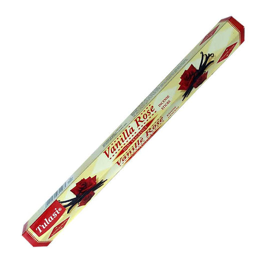 Incense Tulasi Vanilla Rose Dual Fragrance Incense Sticks 2794 1 $ Shop All The Witches Sage LLC Stew's Incense