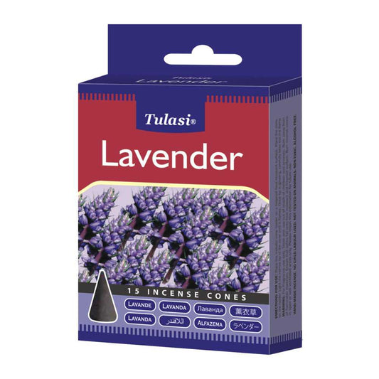 Incense Tulasi Lavender Incense Cones 3208 1 $ Shop All The Witches Sage LLC Stew's Incense