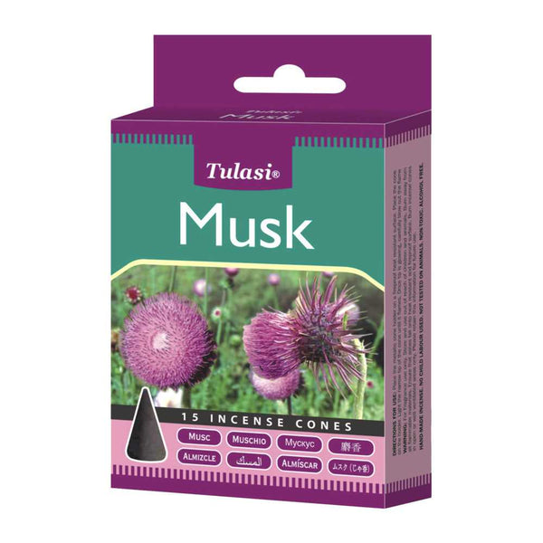Incense Tulasi Musk Incense Cones 3210 1 $ Shop All The Witches Sage LLC Stew's Incense
