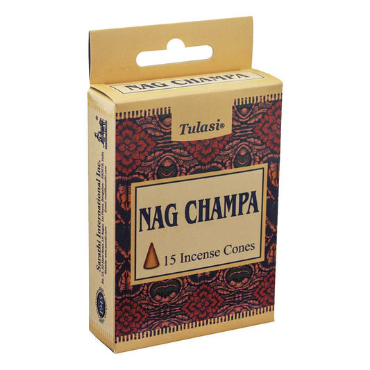 Incense Tulasi Nag Champa Incense Cones 3003 1 $ Shop All The Witches Sage LLC Stew's Incense