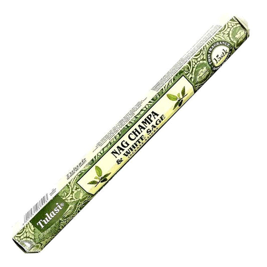 Incense Tulasi Nag Champa & White Sage Incense Sticks TU140B 1 $ The Witches Sage LLC Stew's Incense