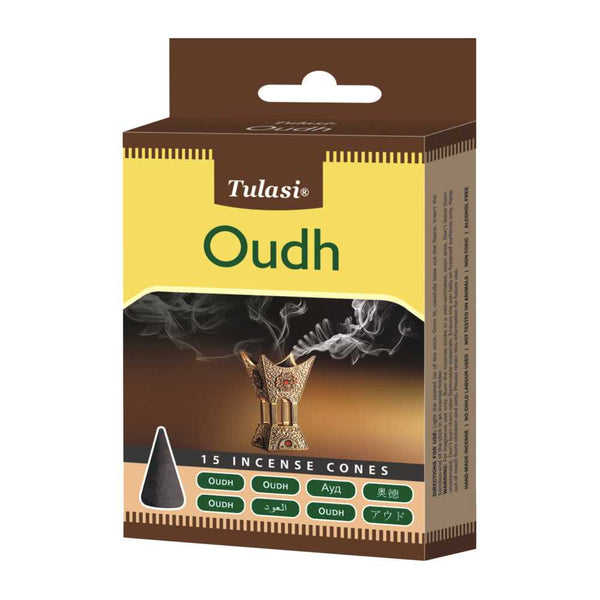 Incense Tulasi Oudh Incense Cones 3224 1 $ Shop All The Witches Sage LLC Stew's Incense