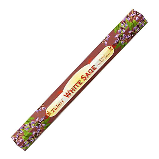 Incense Tulasi White Sage Incense Sticks TU141B (2665) 1 $ Shop All The Witches Sage LLC Stew's Incense