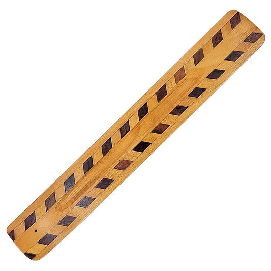 Incense Holder Two Tone Diamond Wooden Incense Holder ER8D 1 $ Shop All The Witches Sage LLC Stew's Incense