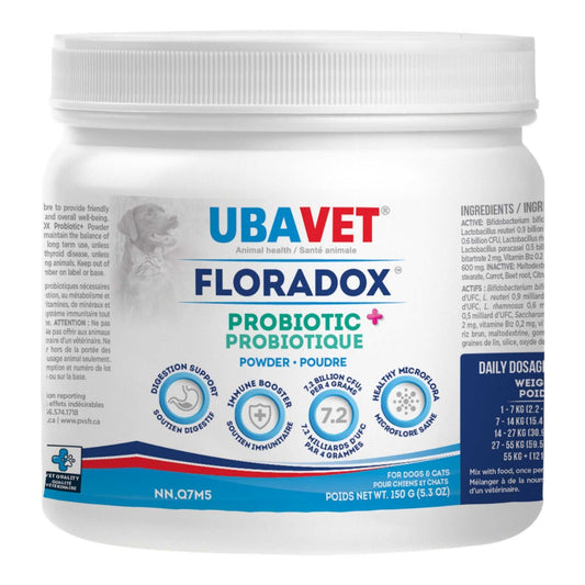 Animal Health UBAVET Floradox Probiotic Powder for Dogs & Cats – Supplement for Digestive & Immune Health – 5.3 oz (150g) UVUS998 29 $ Pet Lovers Store American Pet Supplies Stew's Incense