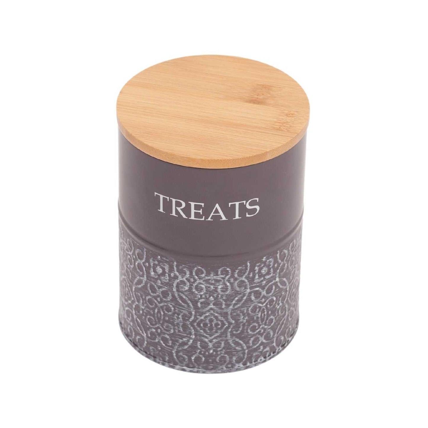 Containers Country Living Dog Treat Canisters - Set of 2 Carbon Steel Jars with Bamboo Lids – Volcanic Gray PL3250S 29 $ Pet Lovers Store American Pet Supplies Stew's Incense