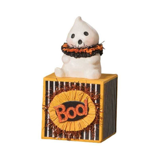 Figurines Boo on Block by Bethany Lowe Designs MA3076 27 $ Shop All Quirks! Stew's Incense