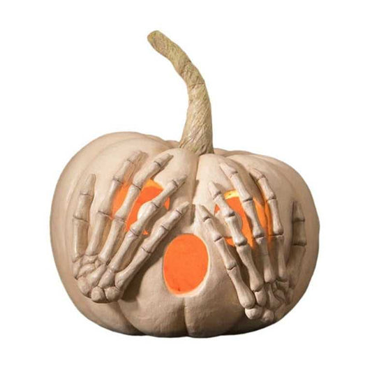 Figurines Peek-a-Boo Pumpkin White by Bethany Lowe Designs TD3138 139 $ Shop All Quirks! Stew's Incense