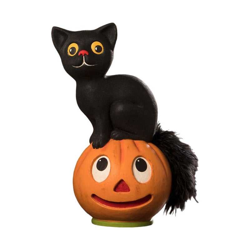 Figurines Vintage Seated Cat on Pumpkin by Bethany Lowe Designs TL3361 59 $ Shop All Quirks! Stew's Incense