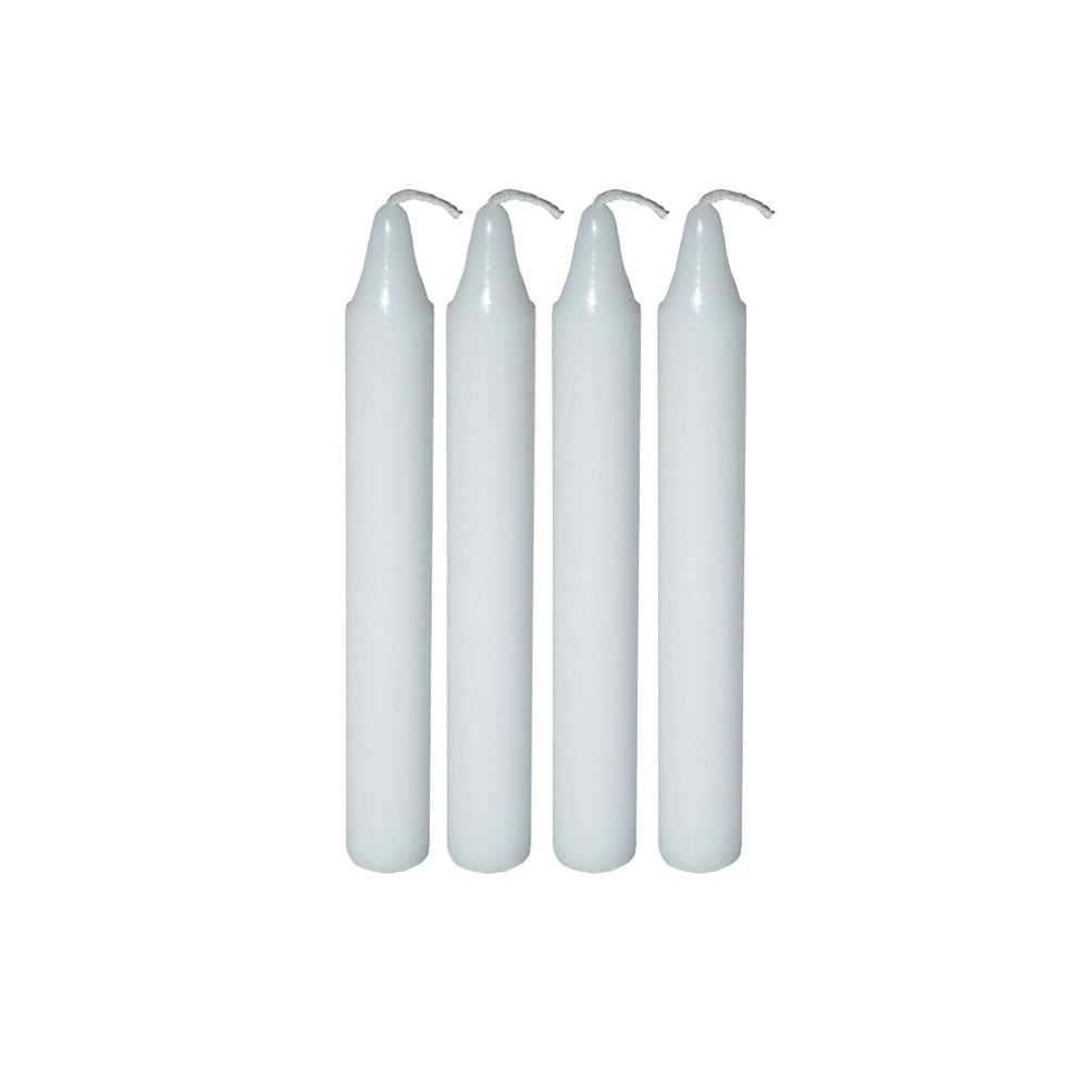 Candle Mini Ritual Candle - White (Set of 4) 81538 (CDL4) 2 $ The Witches Sage LLC Stew's Incense