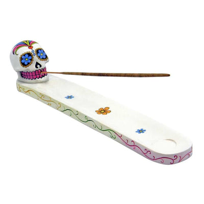 Incense Burner White Sugar Skull Incense Burner 2257 11 $ Shop All The Witches Sage LLC Stew's Incense