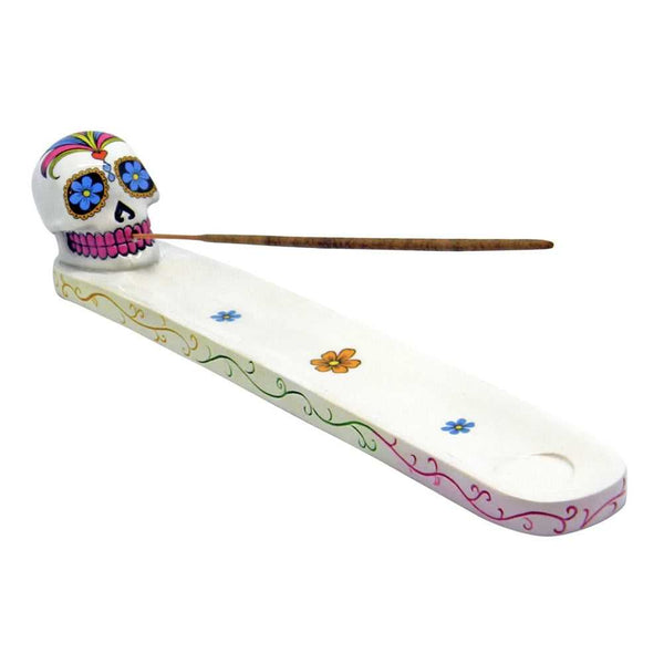 Incense Burner White Sugar Skull Incense Burner 2257 11 $ Shop All The Witches Sage LLC Stew's Incense