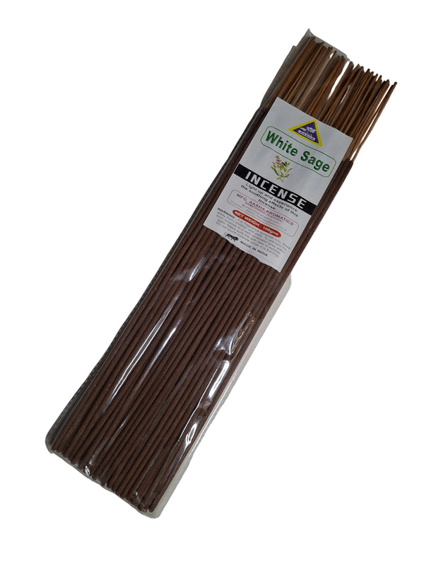 Aasha White Sage Incense Sticks-12 Inch-Approx. 60 Sticks