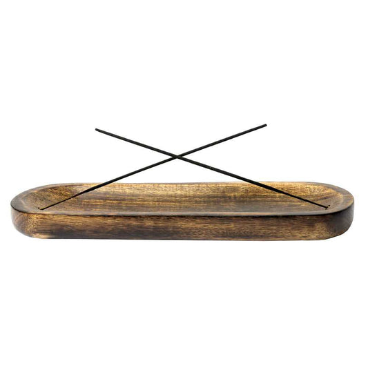 Incense Holder Wooden Boat Double Incense Stick Burner ER14 12 $ Shop All The Witches Sage LLC Stew's Incense